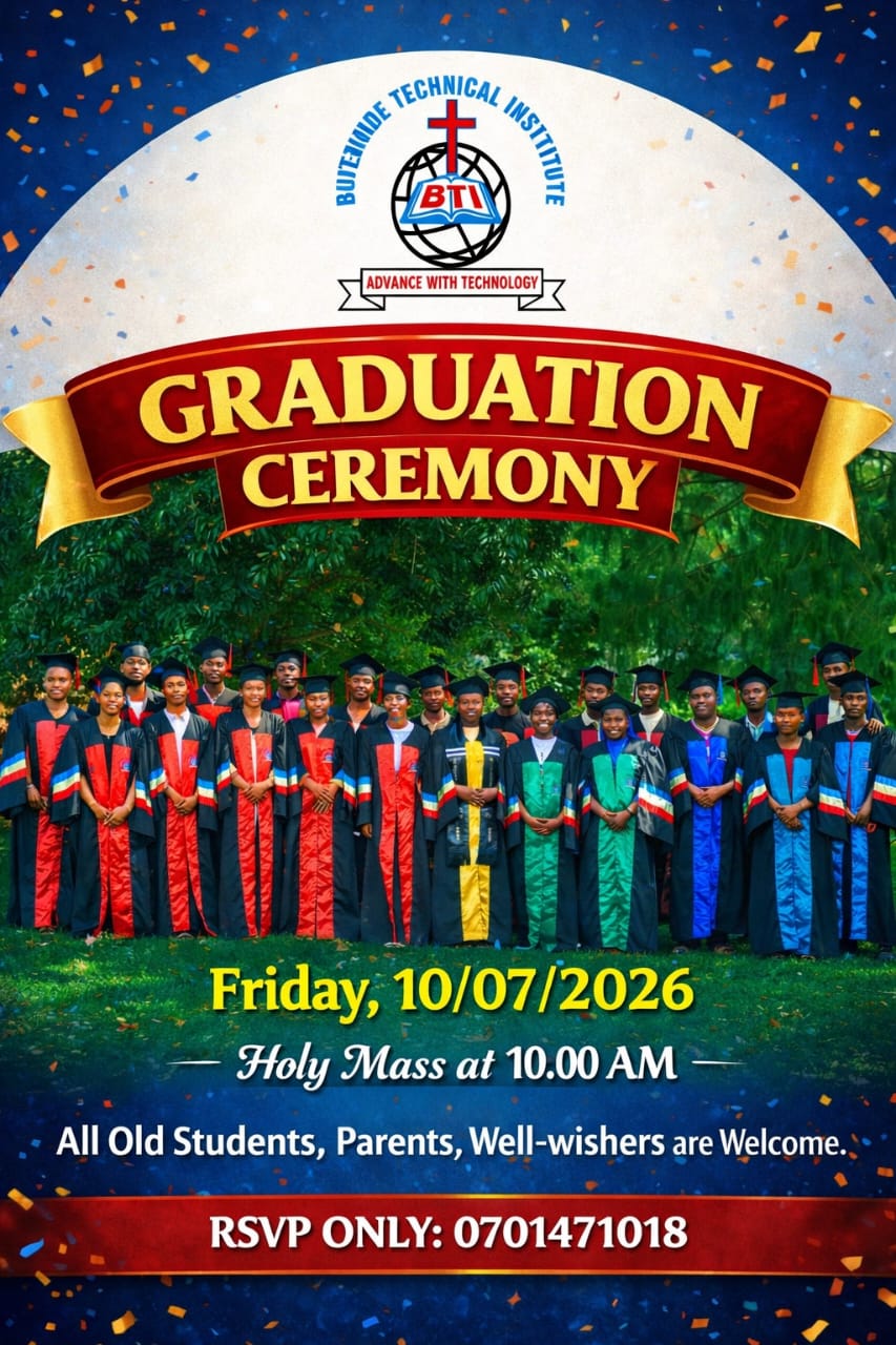 Butende Technical Institute Graduation Flyer